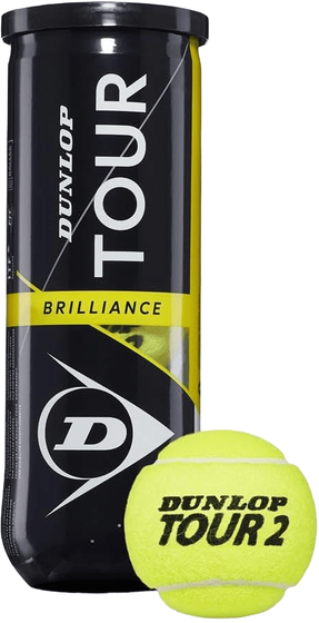 Мячи теннисные Dunlop Tour Brilliance (3 мяча в банке), арт. 601326
