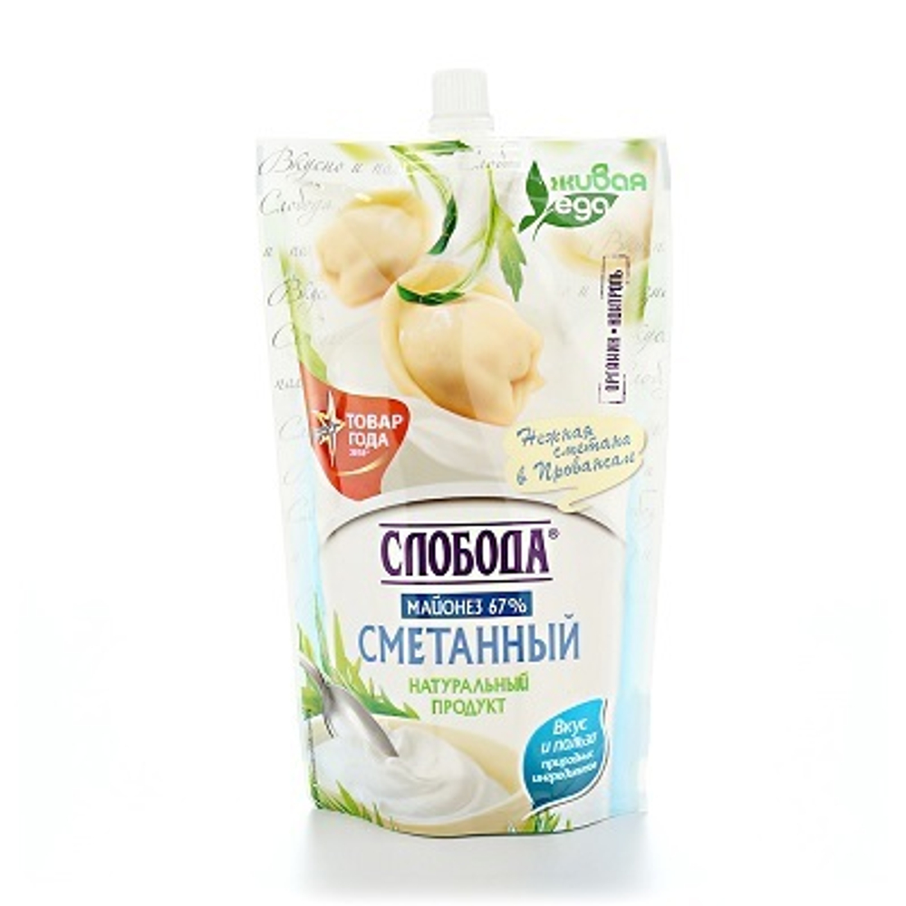 Слобода Майонез Сметанный 67% 400мл