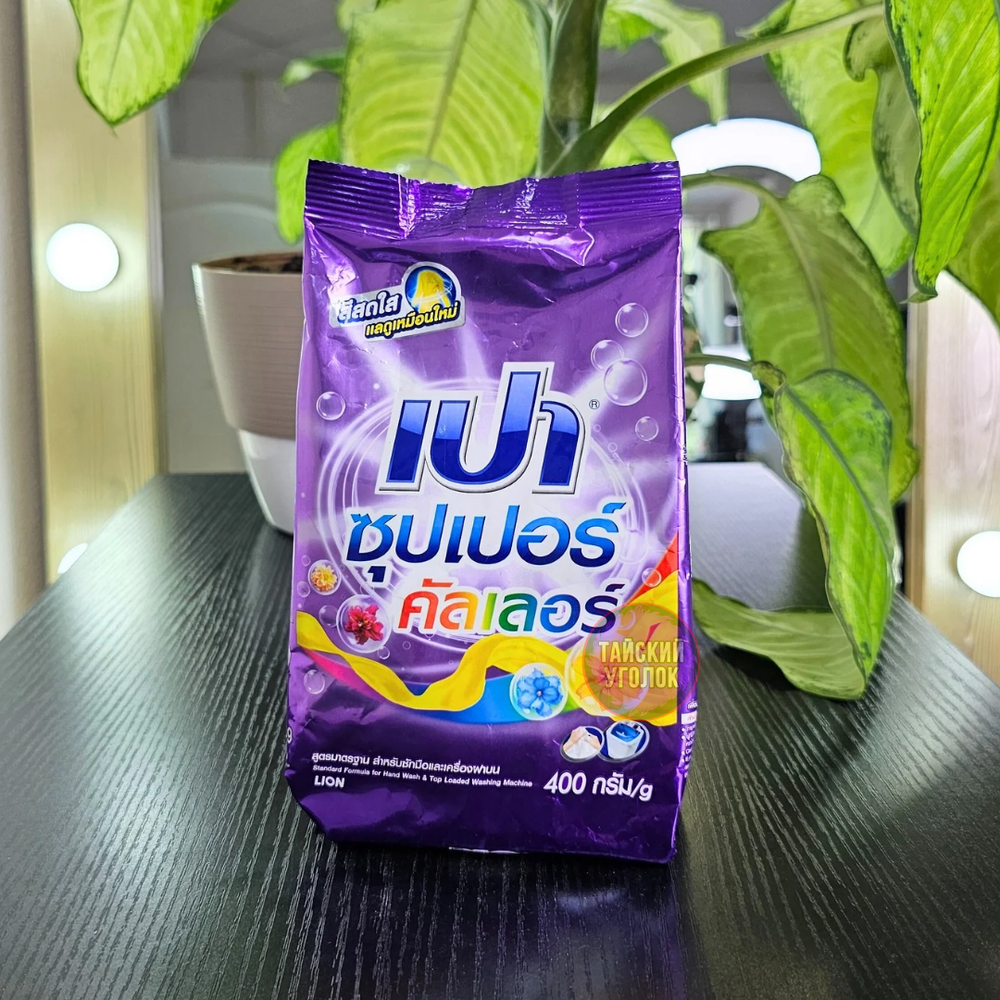 Стир.порошок LION PAO UV Color Nano Tech (для цветного белья) 400 гр. (фиолетовый)