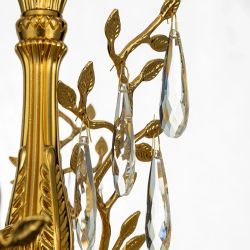 Citilux RITZ CL310082 Люстра хрустальная подвесная Золото