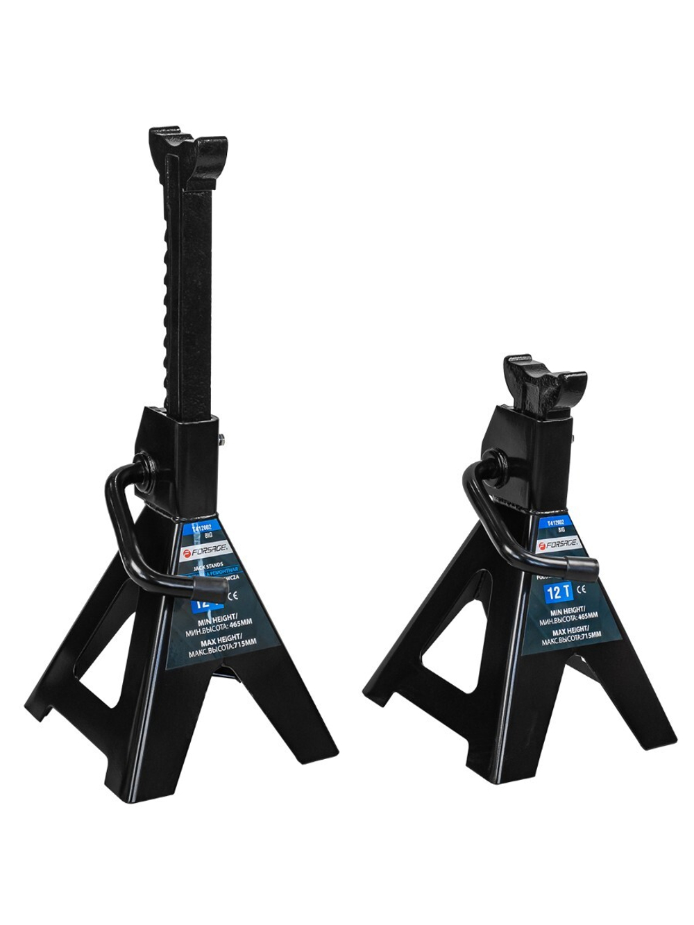 Подставка ремонтная механическая 12т(h min 465мм, h max 715мм) Forsage F-T412002 BIG