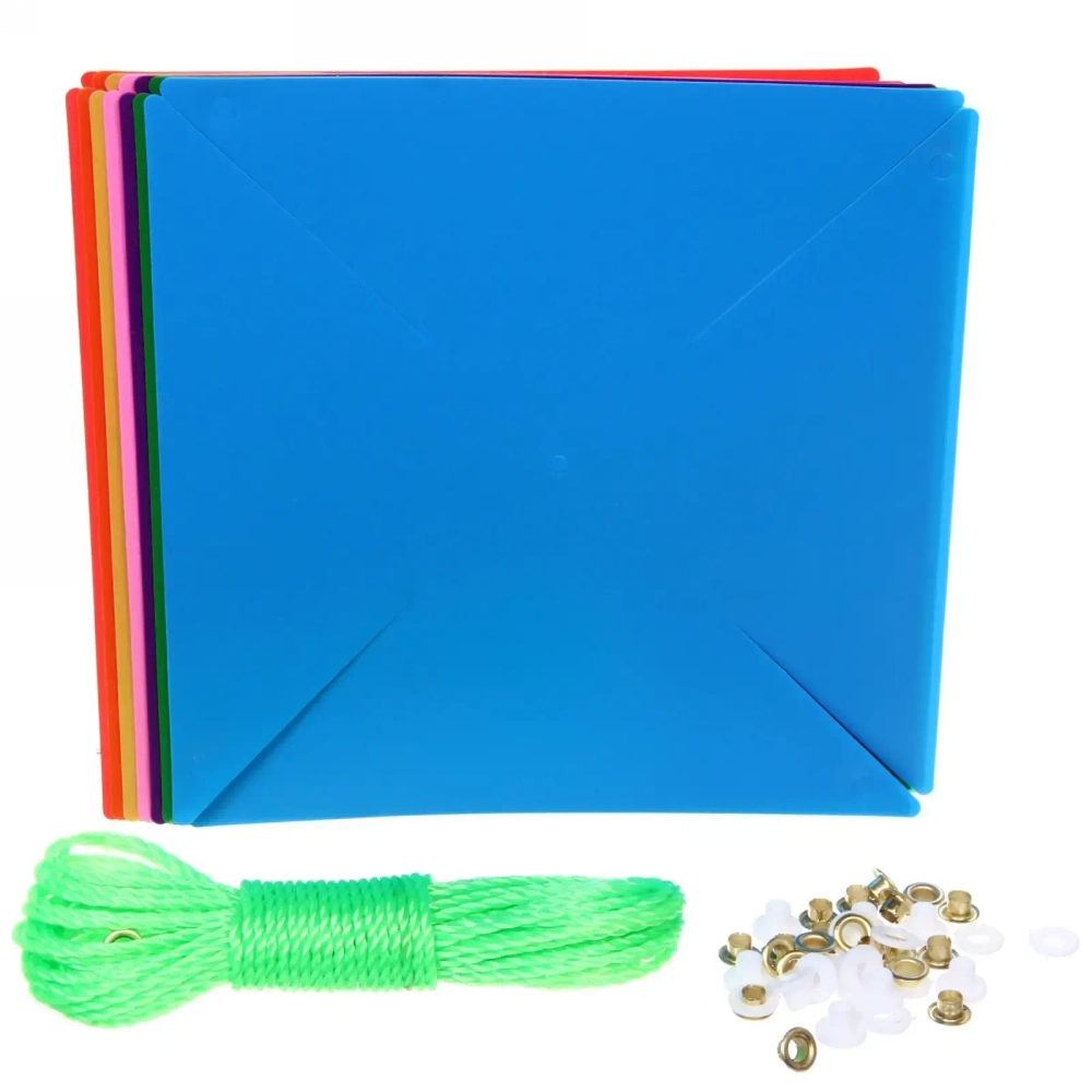 Ветрячок d-21 см «Весеннее Настроение» 10 шт на веревке 10м цвета микс