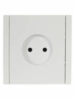 FORTE&PIANO Розетка 1-местная без заземления без защитных шторок винтовое крепление 10А FP218 белый IEK