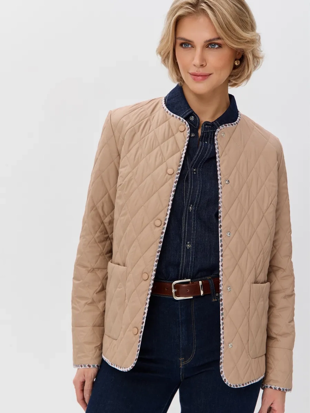 Куртка-жакет стеганая шанель на кнопках