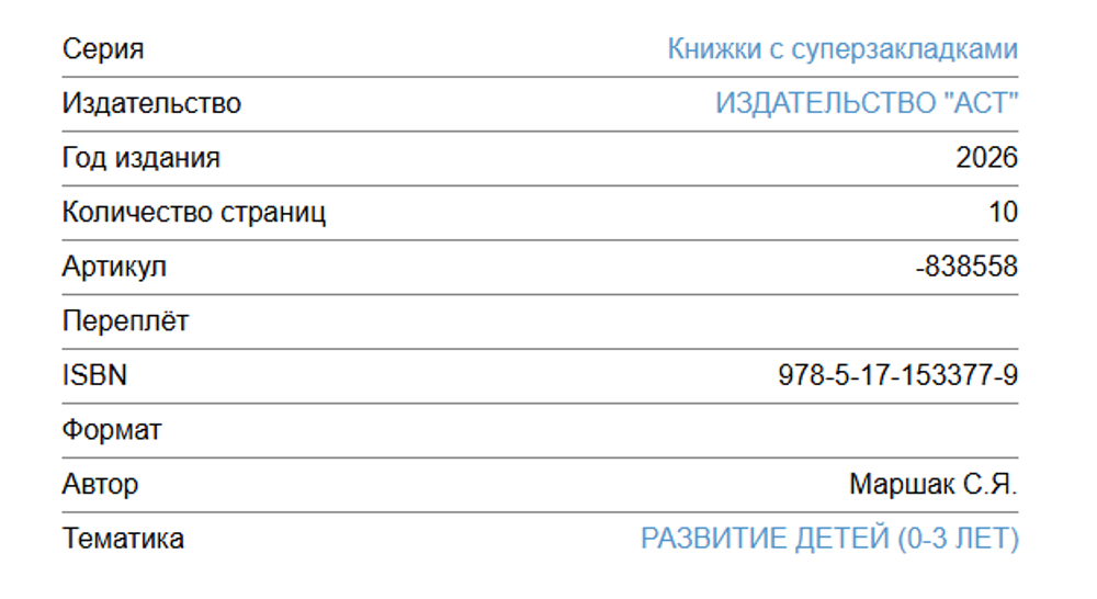 Книжки с суперзакладками