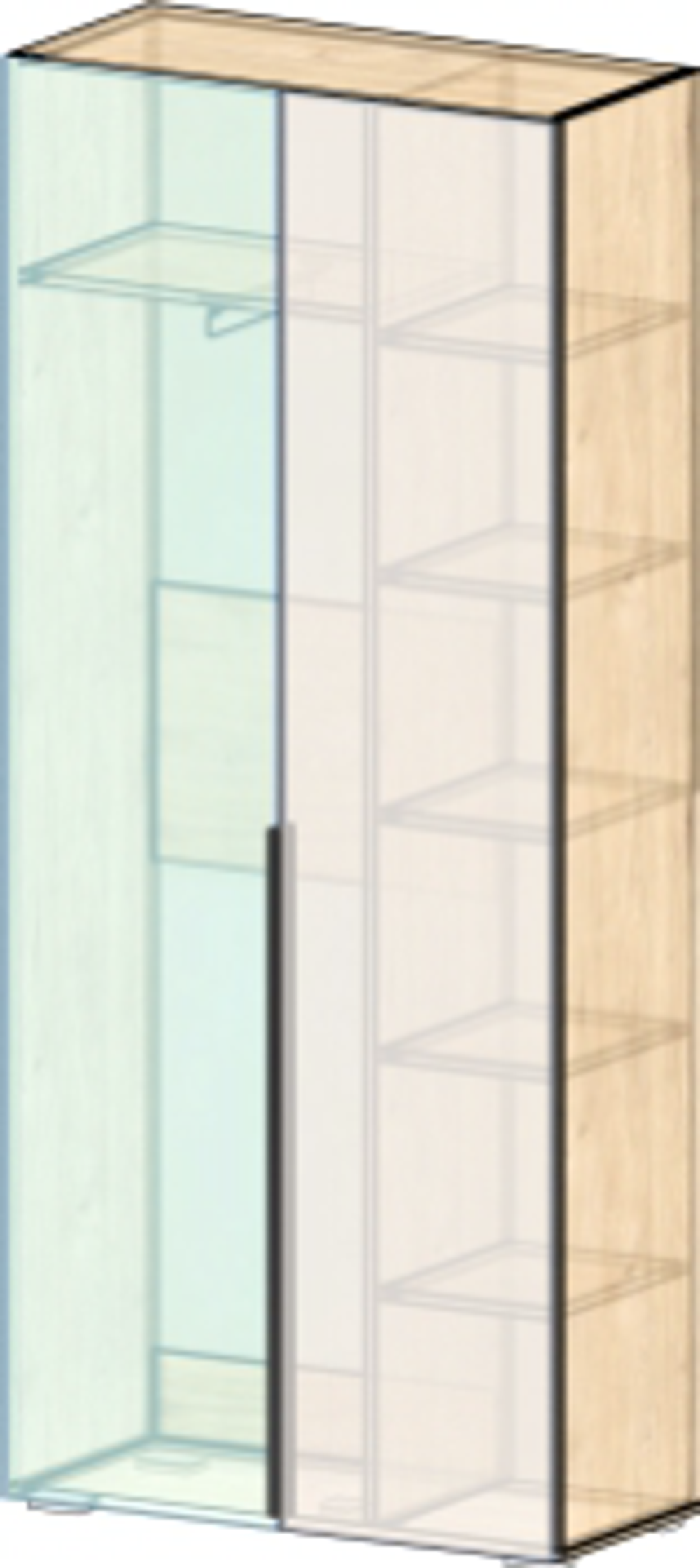 Модульная система "Мегаполис" графит софт