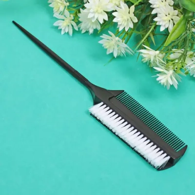 Кисточка для покраски и укладки волос в пакете «Hair Beauty», двухсторонняя, цвет черный, 23,5см