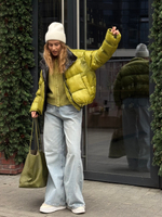 Пуховик Лак зеленое яблоко