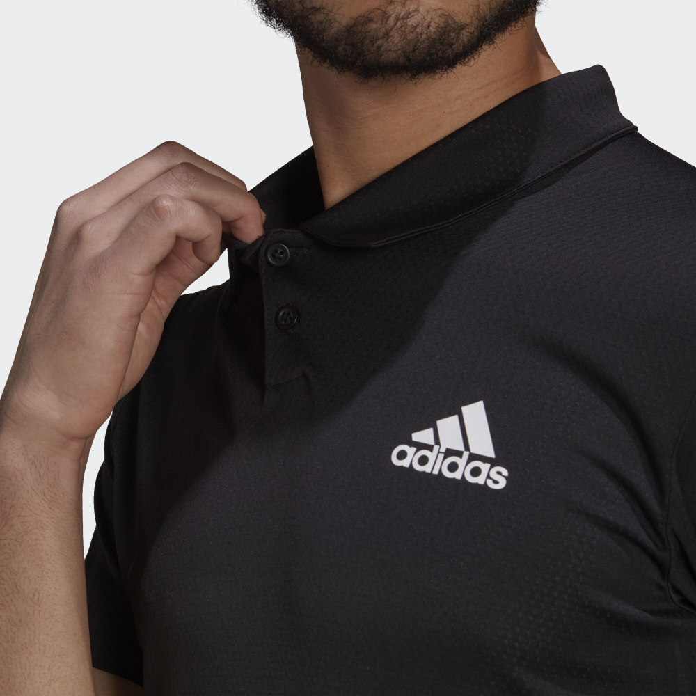 Мужское теннисное поло adidas Heat Ready Polo Men - Black, White