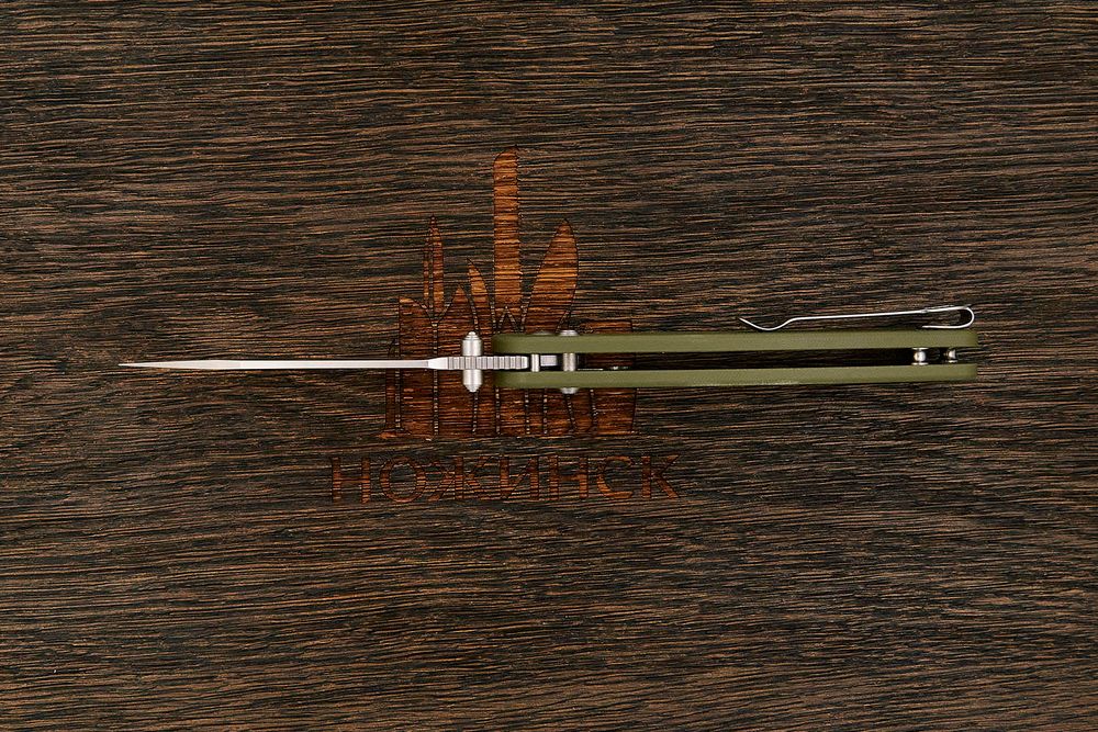 Нож складной CJRB Shale, клинок 80мм, сталь AR-RPM9, рукоять G10 оливковый