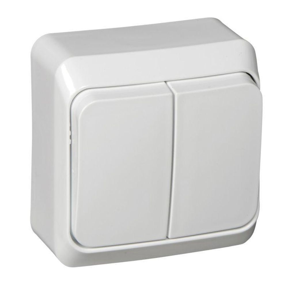 Выключатель 2-кл. ОП Этюд 10А IP20 бел. SE BA10-002B Выключатель 2-кл. ОП Этюд 10А IP20 бел. SE BA10-002B