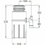 Измельчитель отходов Paulmark Intenso I-500 хром