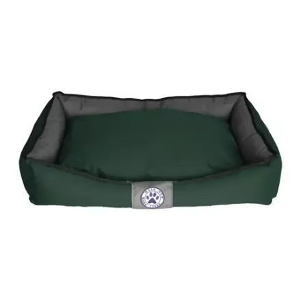 Лежак для большой собаки размер XL антивандальный грязе-водостойкий серо-зеленый разборный