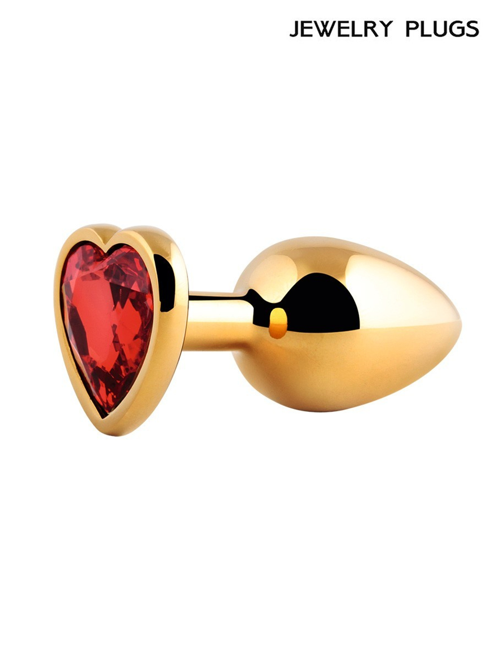 Анальная пробка, цвет кристалла красный, L 90 мм D 40 мм, вес 140 г