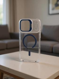 Прозрачный чехол Crystal Stand Case для iPhone 17 Pro Max