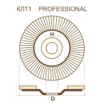 Круг КЛТ1 180х22,23 P60