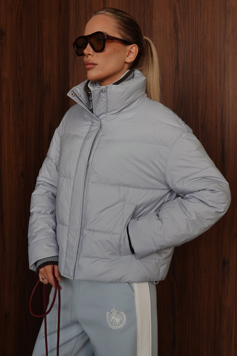 Куртка демисезонная с манишкой из трикотажа