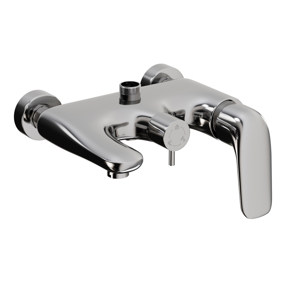 Душевая система 40к ML2410 излив лейка 5 позиций +лейка "Тропический душ" ХРОМ