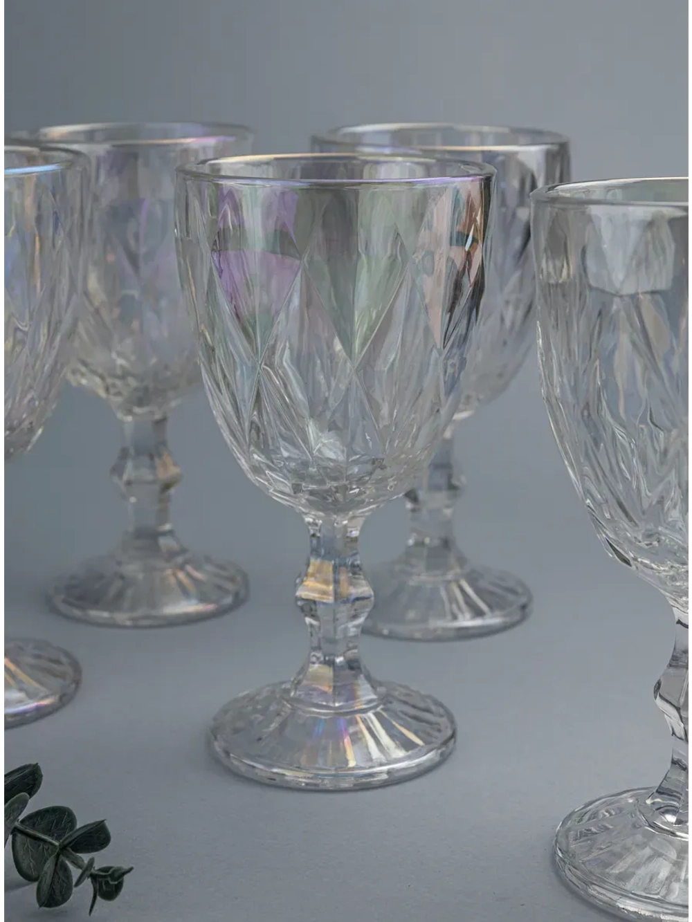 Набор фужеров для вина, 330 мл, 6 шт. перламутровый