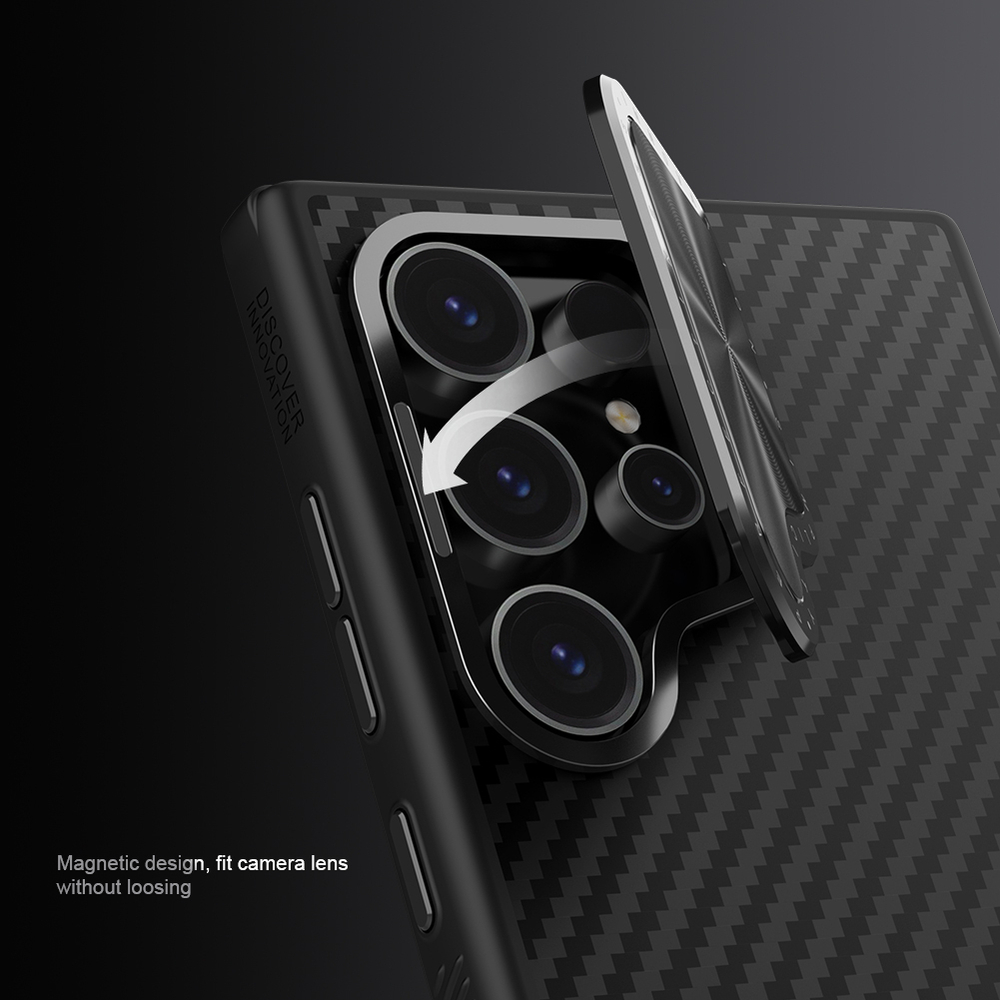 Чехол от Nillkin из арамидного карбона (кевлар) для Samsung Galaxy S24 Ultra, серия CarboProp Case