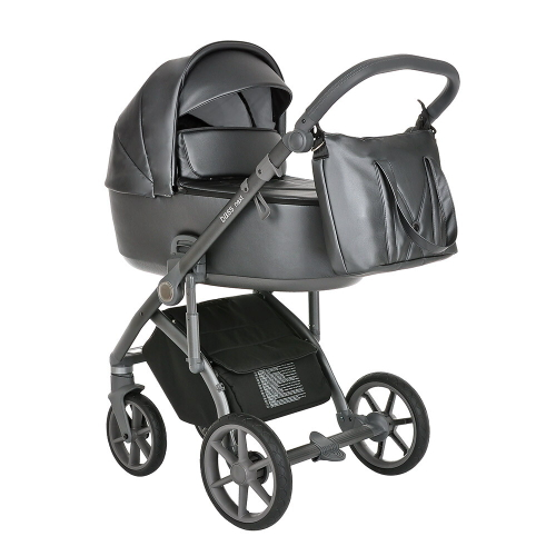 Детская коляска Roan Bass Next Кожа 2 в 1 RN083/1 Graphite Pearl