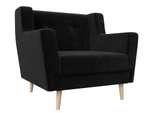 Кресло Брайтон, Черный, Велюр, 108871