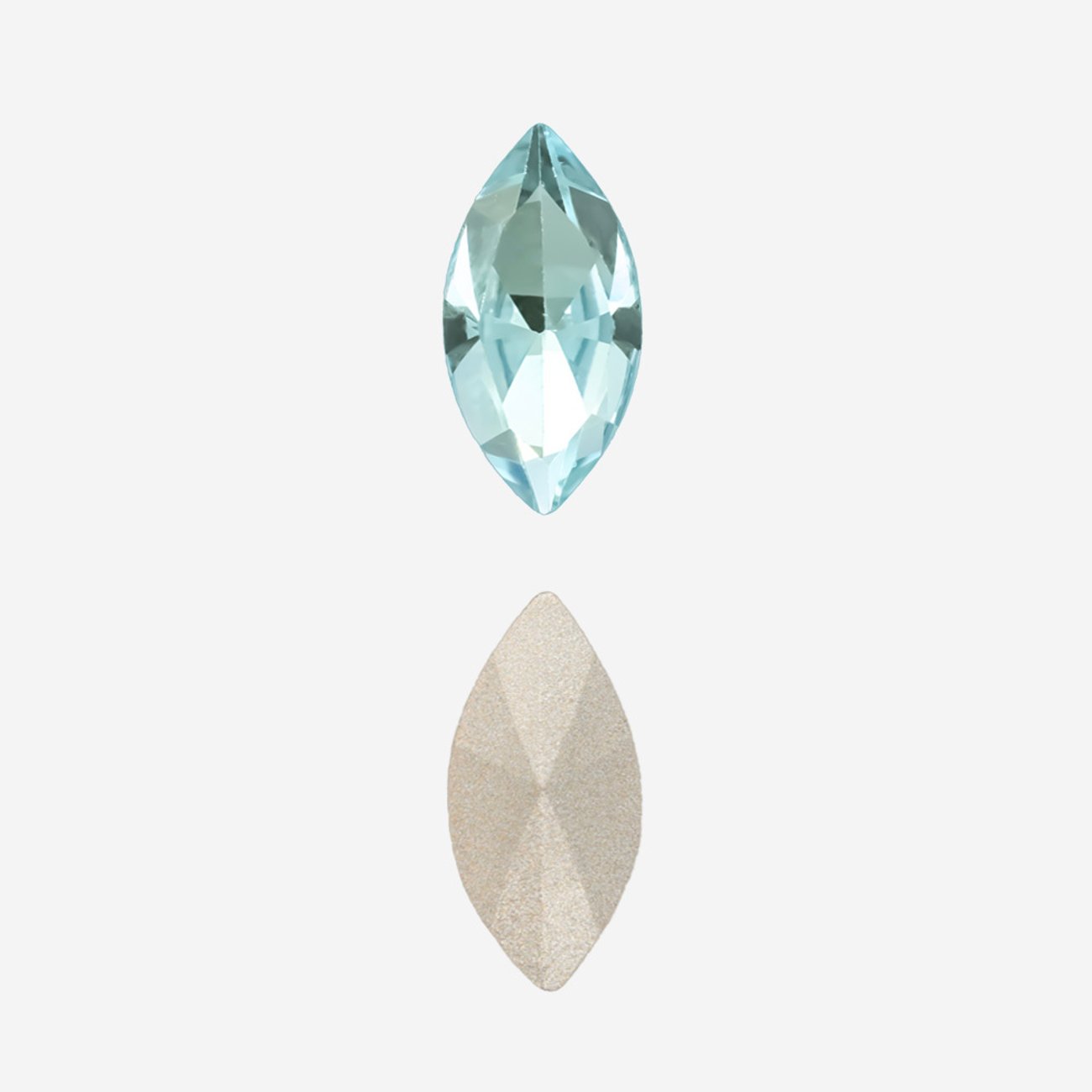 Кристалл Маркиз (Marquise Fancy Stone), оттенок "Аквамарин"/"Aquamarine", 10*5мм