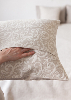 Покрывало 260x260 и 2 наволочки 47х47 Luxberry Village натуральный-белый