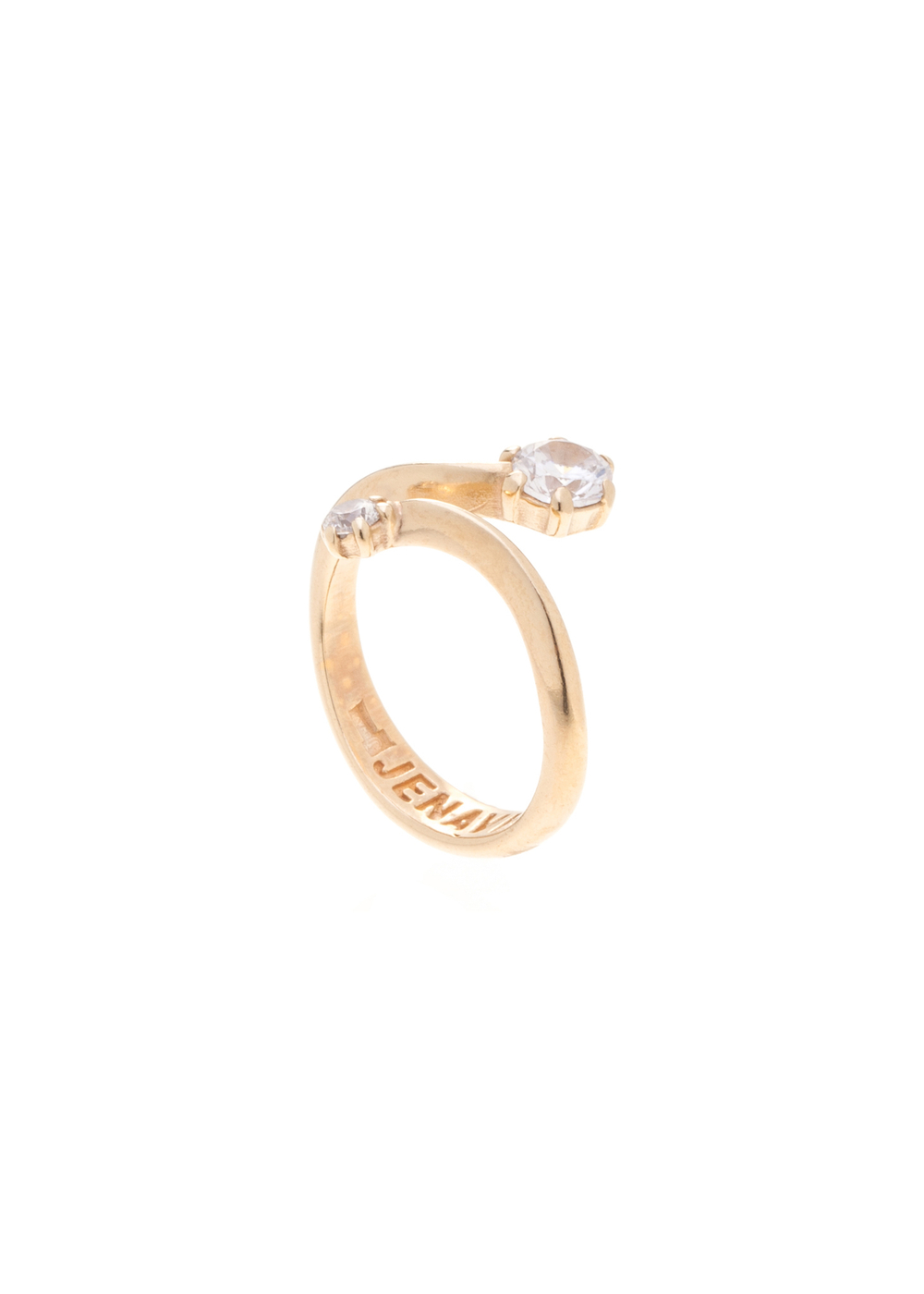 "Раус" кольцо в золотом покрытии из коллекции "Teona" от Jenavi