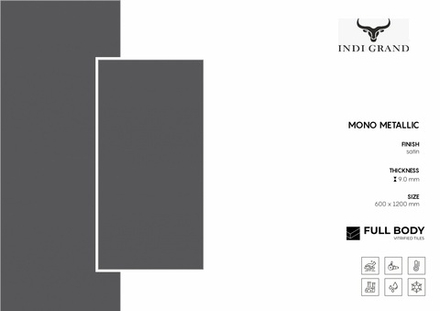 Керамогранит Full Body Mono Metallic 60х120