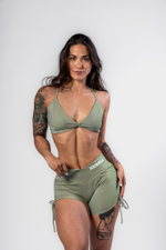 Шорты Lace-Up Sculpting Shorts OWN YOUR POWER 429 Зеленые