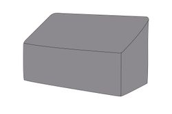 Защитный чехол на диван Канны, двухместный, цвет серый