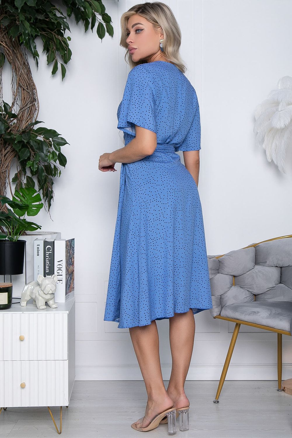 Платье Мода люкс голубое П10087 LT Collection