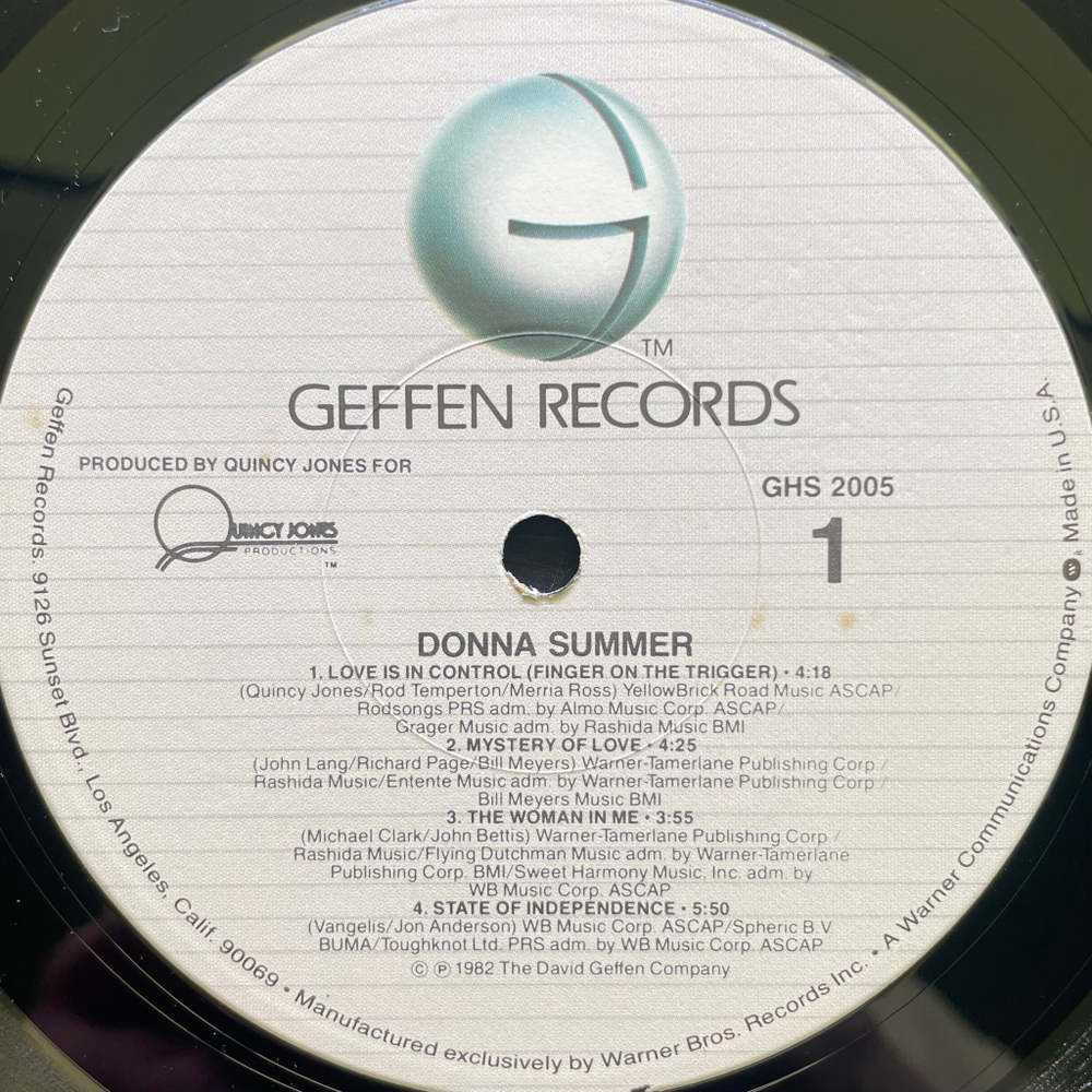 Donna Summer ‎– Donna Summer (США 1982г.)