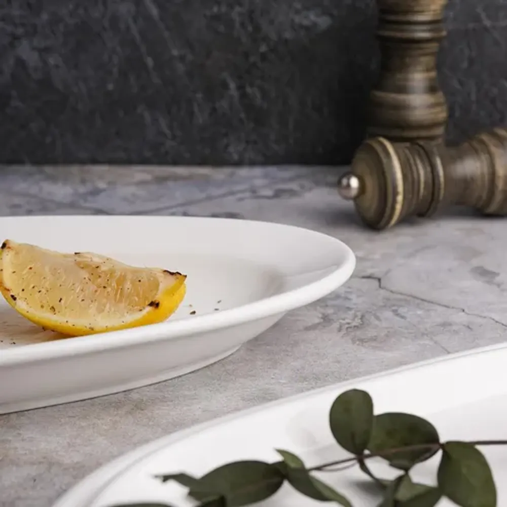 Блюдо овальное 40*16 см белое фарфор P.L. Proff Cuisine [1]