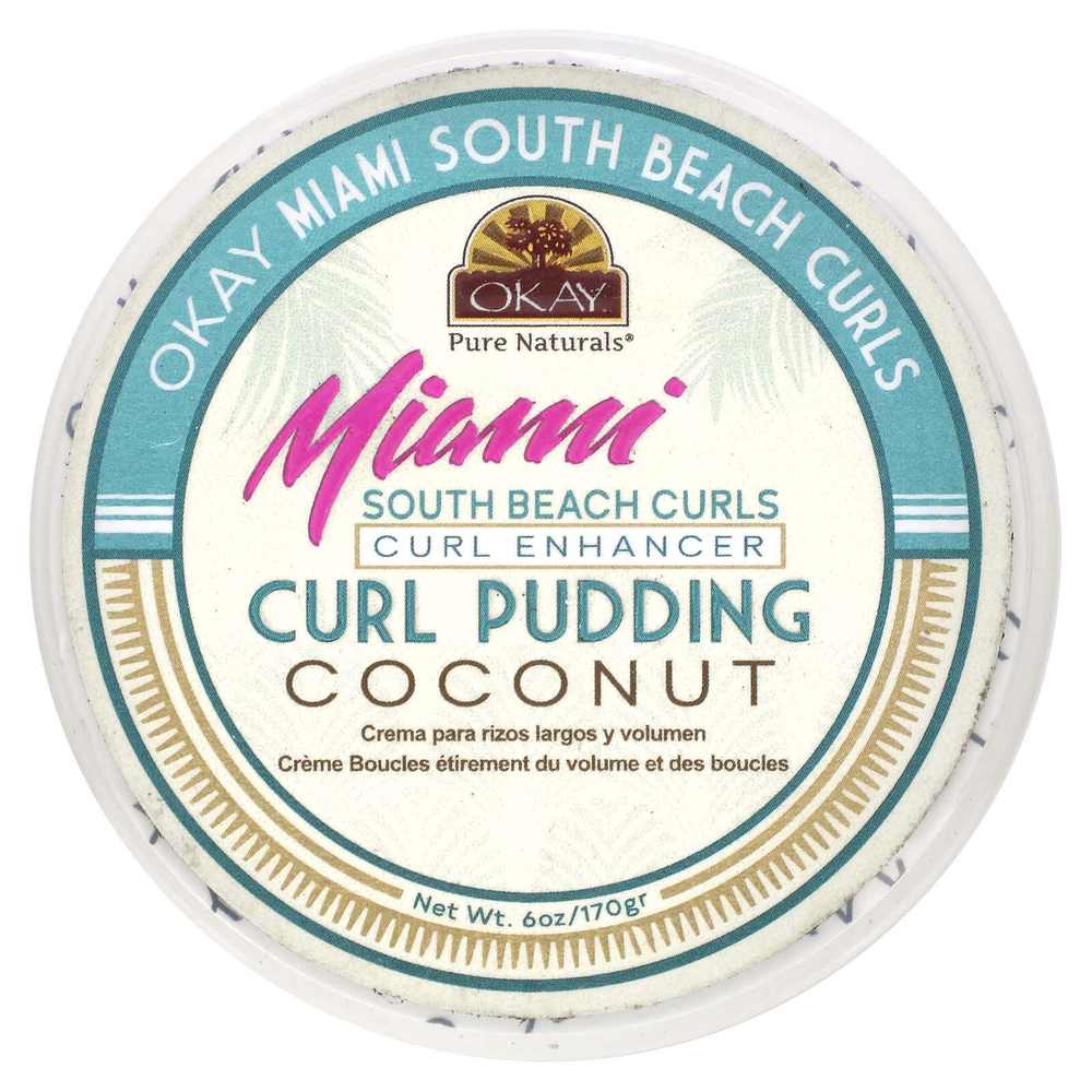Okay Pure Naturals, Miami South Beach Curls, пудинг для кудрей, 170 г (6 унций)