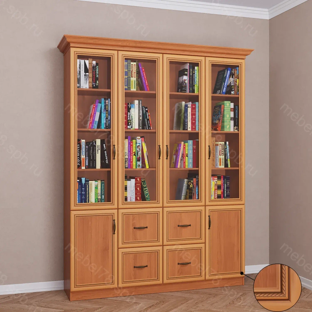 Шкаф книжный 4/10