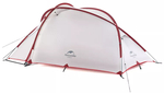 Палатка Naturehike Hiby Si 3-местная, алюминиевый каркас, серо-красная