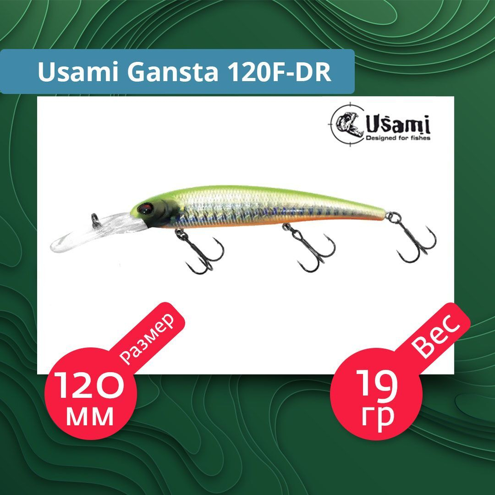 Воблер для рыбалки Usami Gansta