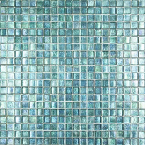 Мозаичная плитка из стекла Rose 15 WMJ 16 голубой аквамарин