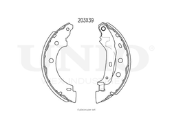 Колодки тормозные бараб. задние UNIO BRP-10108