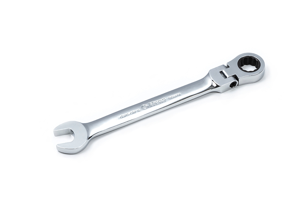 Ключ рожковый шарнирный с трещоткой 16 мм, HANS, 1165FM16