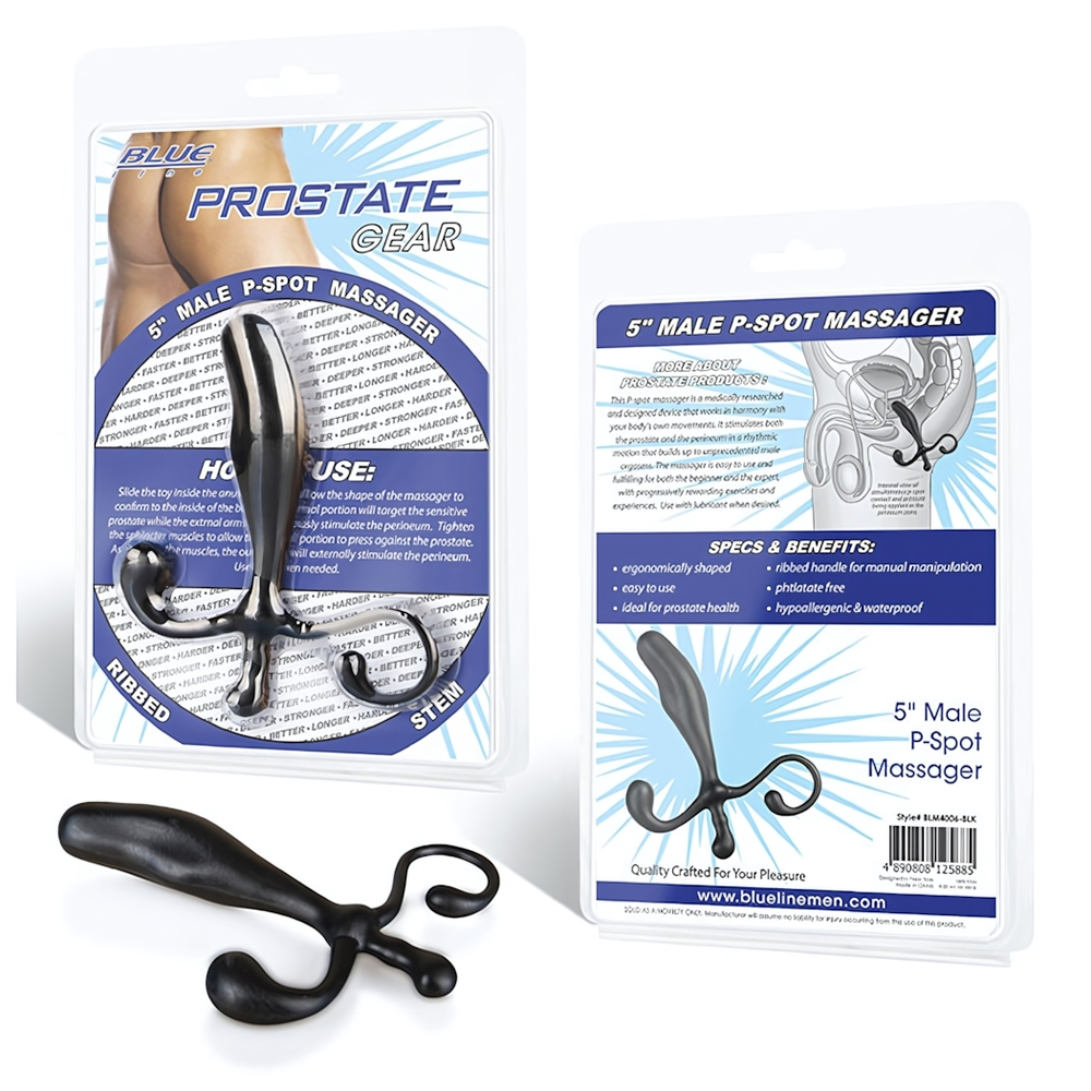 Массажер простаты - 12.7 см. (Цвет: черный)