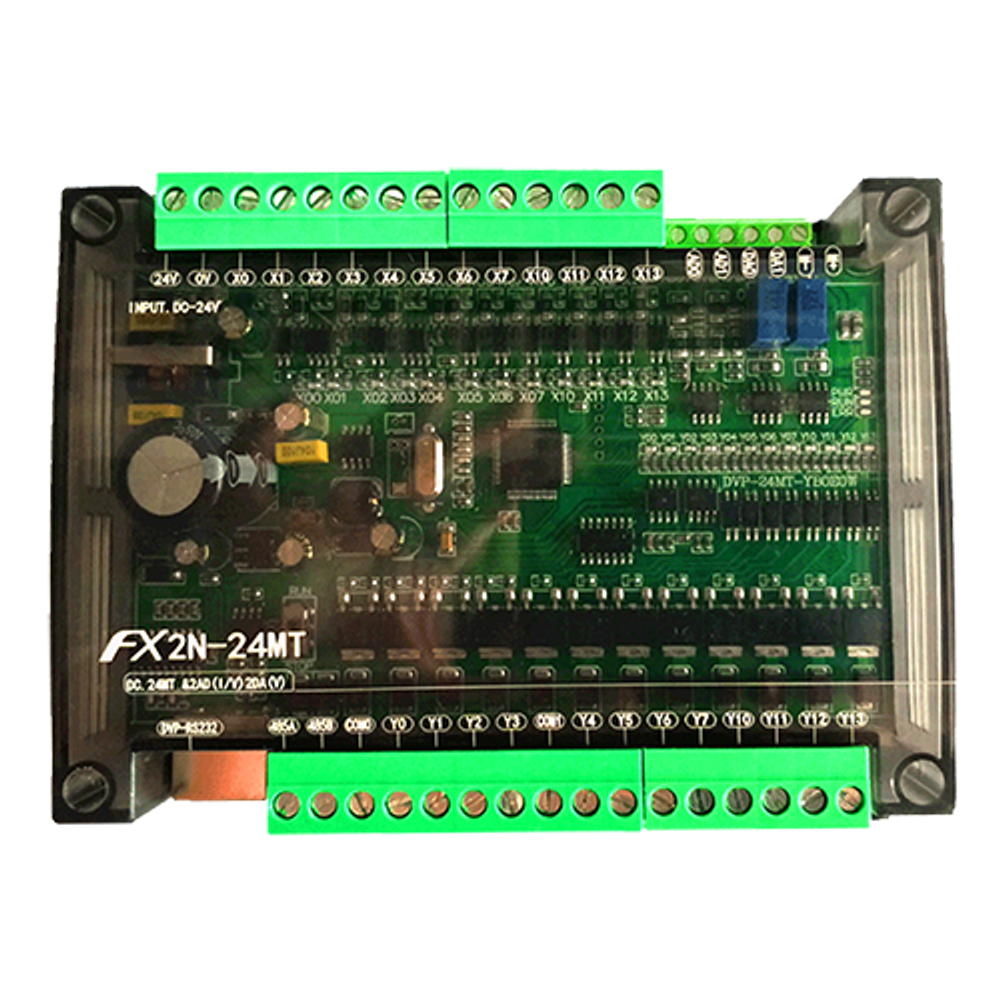 FX2N-24MT-2AD-2DA Программируемый логический контроллер 12 входов, 12 выходов