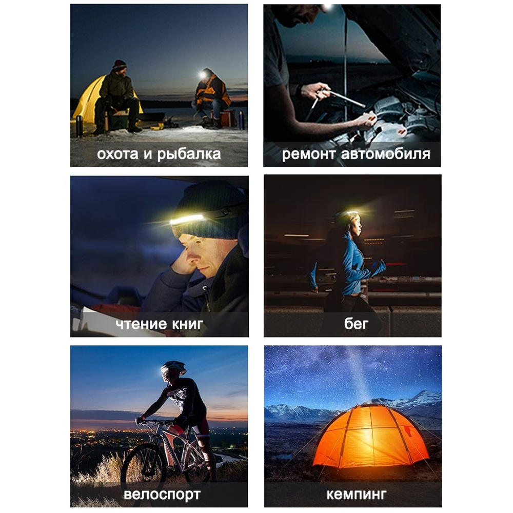 Фонарь налобный beCamp Ultra HeadLight