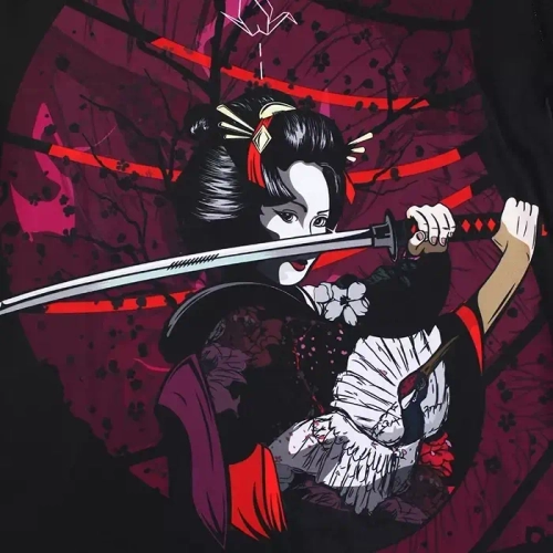 Женский Рашгард Ground Game Tsuru Warrior multicolor с длинным рукавом