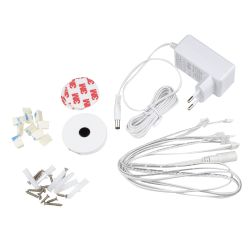 ULM-F41-6W-4200K-DIM SENSOR IP20 WHITE Светильник светодиодный накладной. ультратонкий с бесконтактным выключателем. набор из 3-х шт. Квадратный. 85х85х6.5мм. 255Lm. Белый. ТМ Uniel