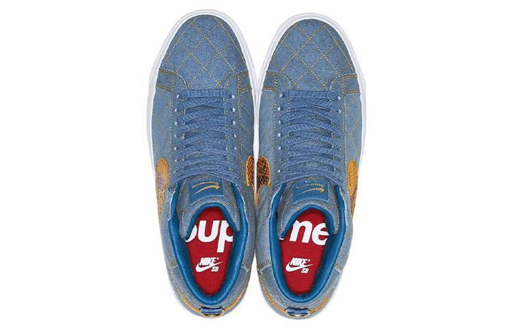 Кроссовки Supreme X Nike Blazer "Industrial Blue"