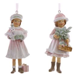 GAEM Украшение новогоднее "Девочка", L5 W4 H11 см, 2в.