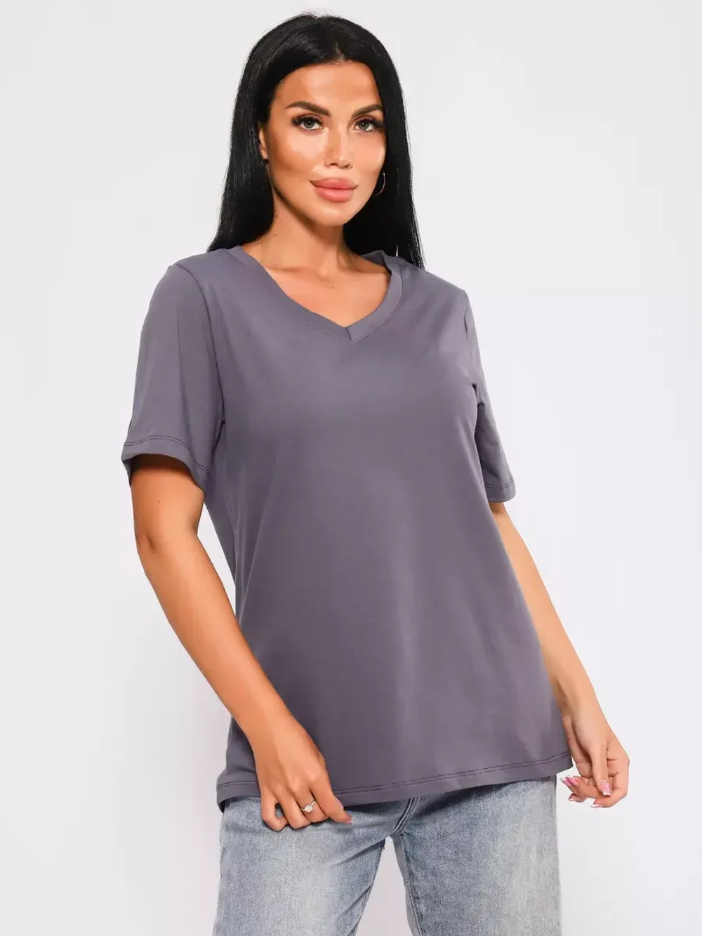 Футболка базовая большие размеры